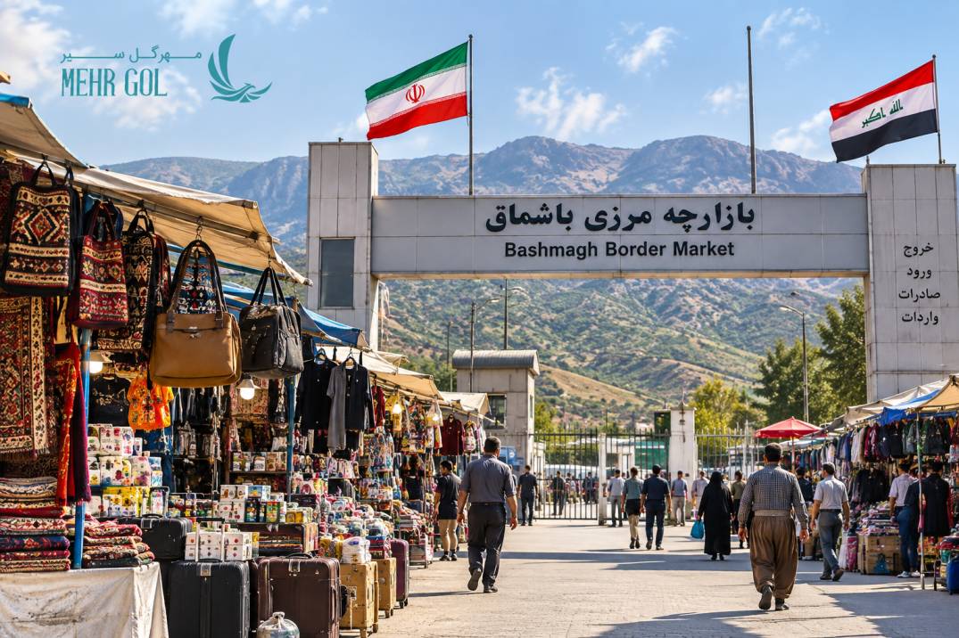 بازارچه مرزی باشماق در نزدیکی مریوان